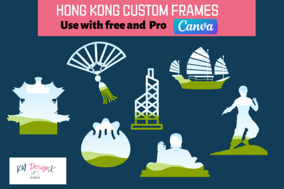 7 Custom-Made Hong Kong Frames for Canva: Your Design Shortcut