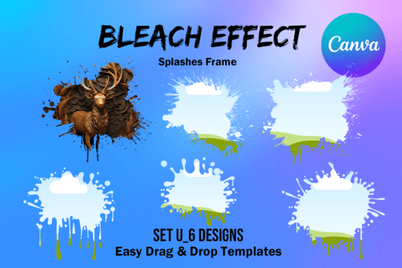 Canva Frame Template Bleach Effect SetU: A Digital Design Essential