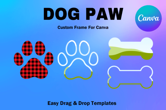 Canva Frame Template Dog Paw Bone Frame: Creative Uses