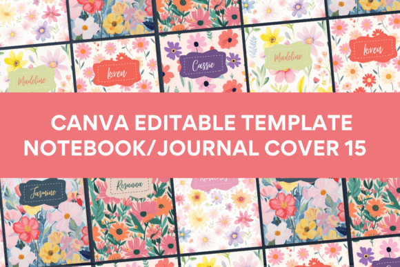 Canva Template Notebook/Journal Cover15: A Designer’s Take on This Editable Design