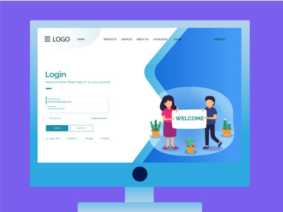 Crafting First Impressions: Login Screen Landing Page Templates
