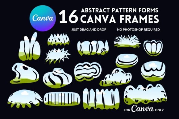 Editable Canva Frames for Modern Organic Design Projects