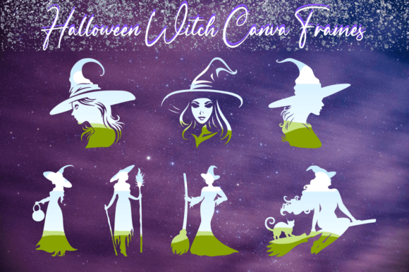 Enchant Your Halloween Decor with Witchy Canva Frames