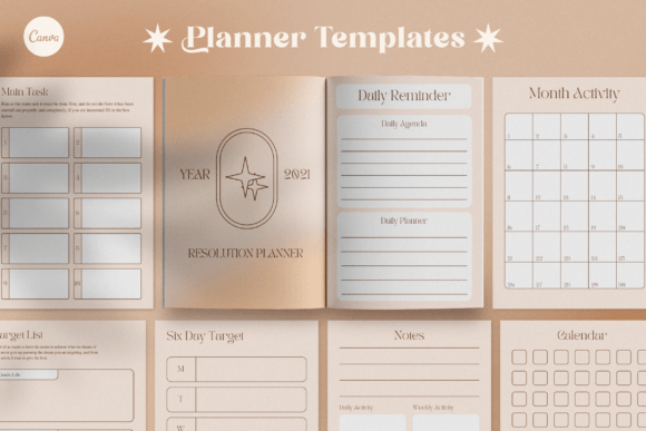 Master Your Goals: The Ultimate Resolution Planner Canva Templates