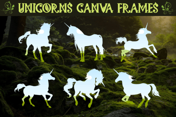 Unicorns Canva Frames: Add Magic to Your Designs